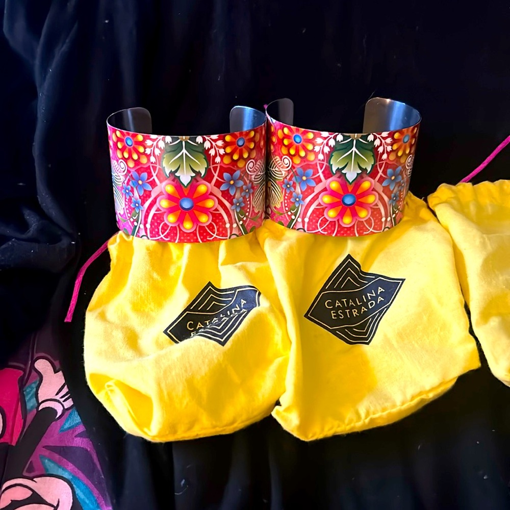 Catalina Estrada cuff bracelets-4 available-will sell as a set or separately
